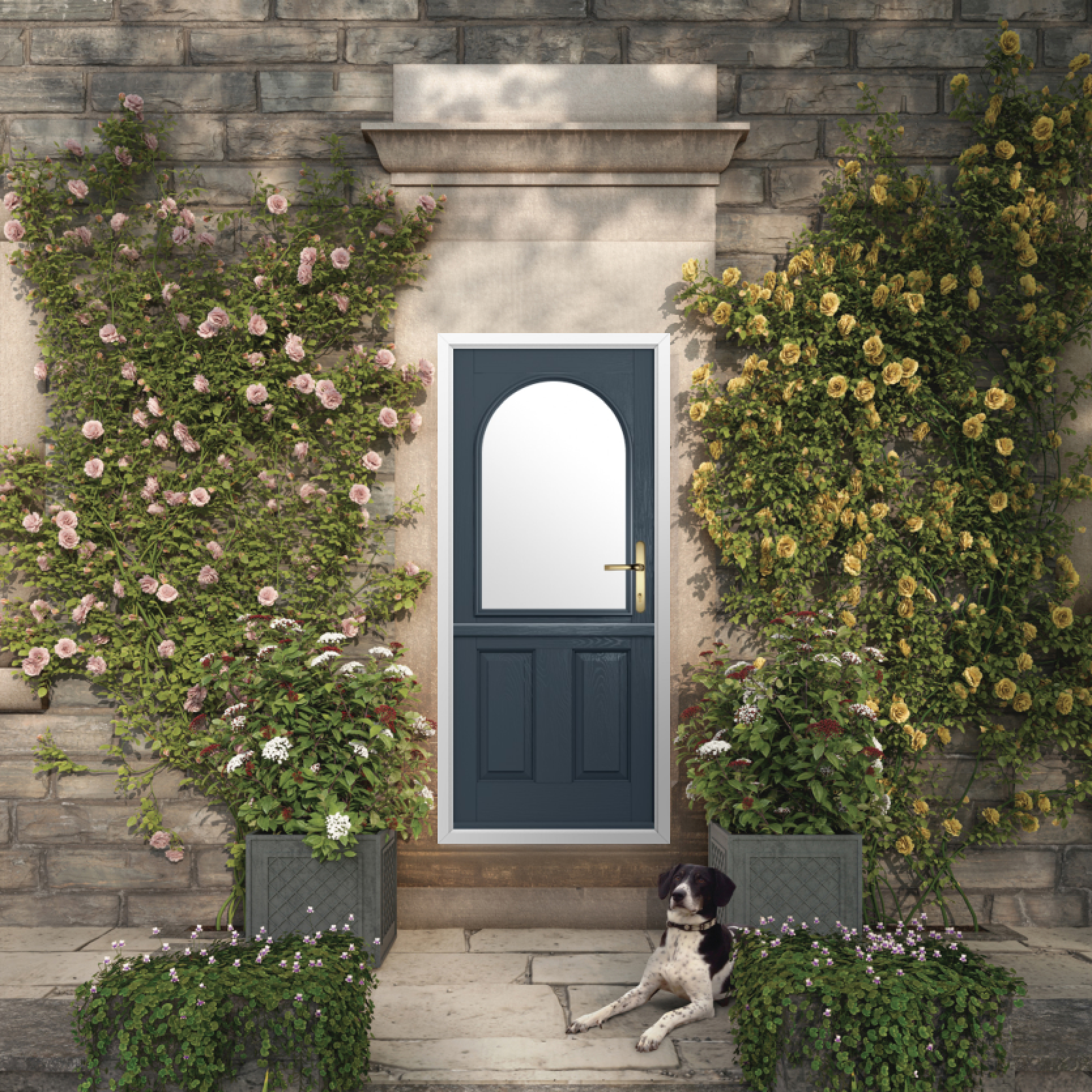 Solidor Stafford 1 Composite Stable Door In Anthracite Grey Large
                        Image