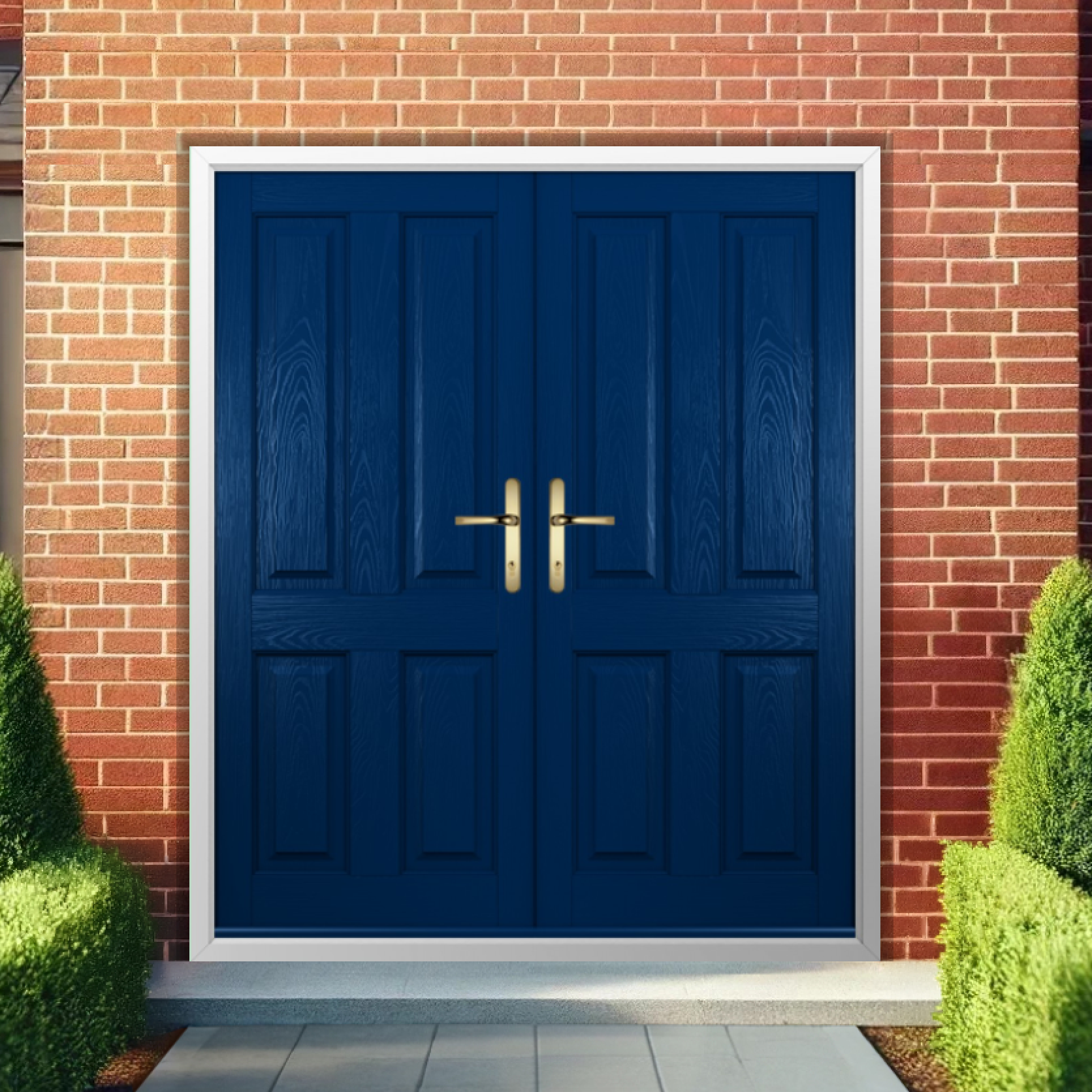 Solidor Ludlow Solid Composite French Door In Blue Large
                        Image