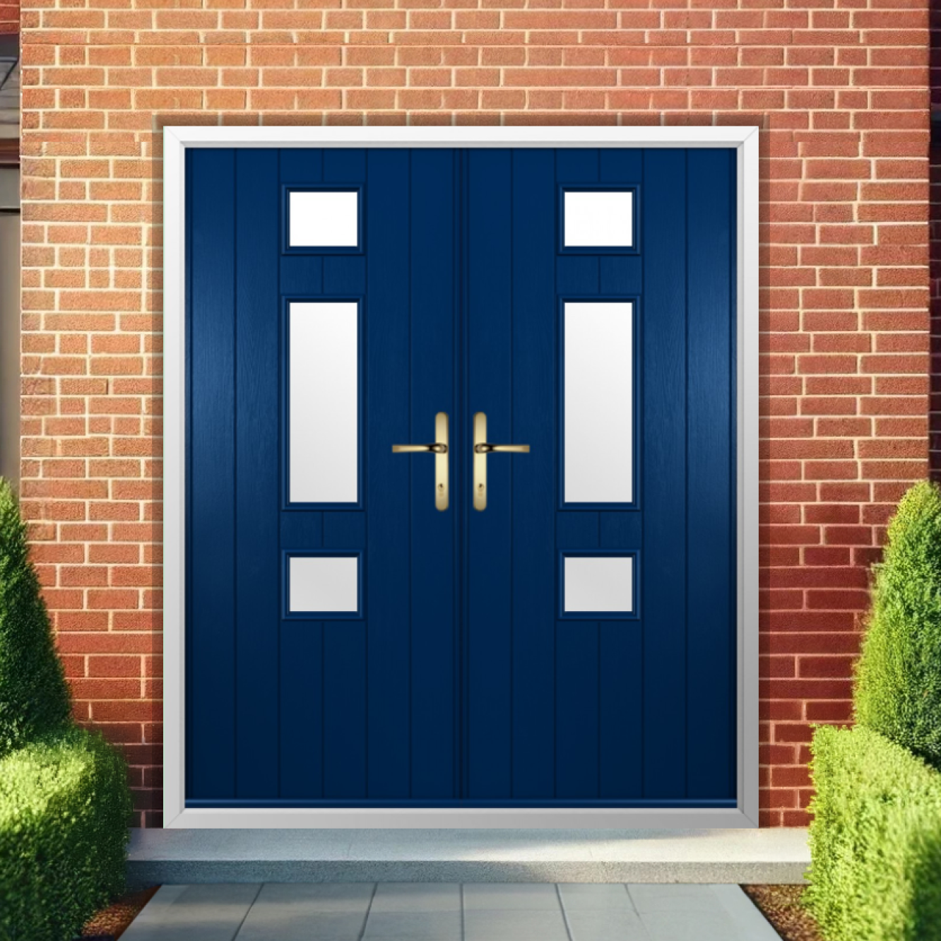 Solidor Genoa Composite French Door In Blue Image