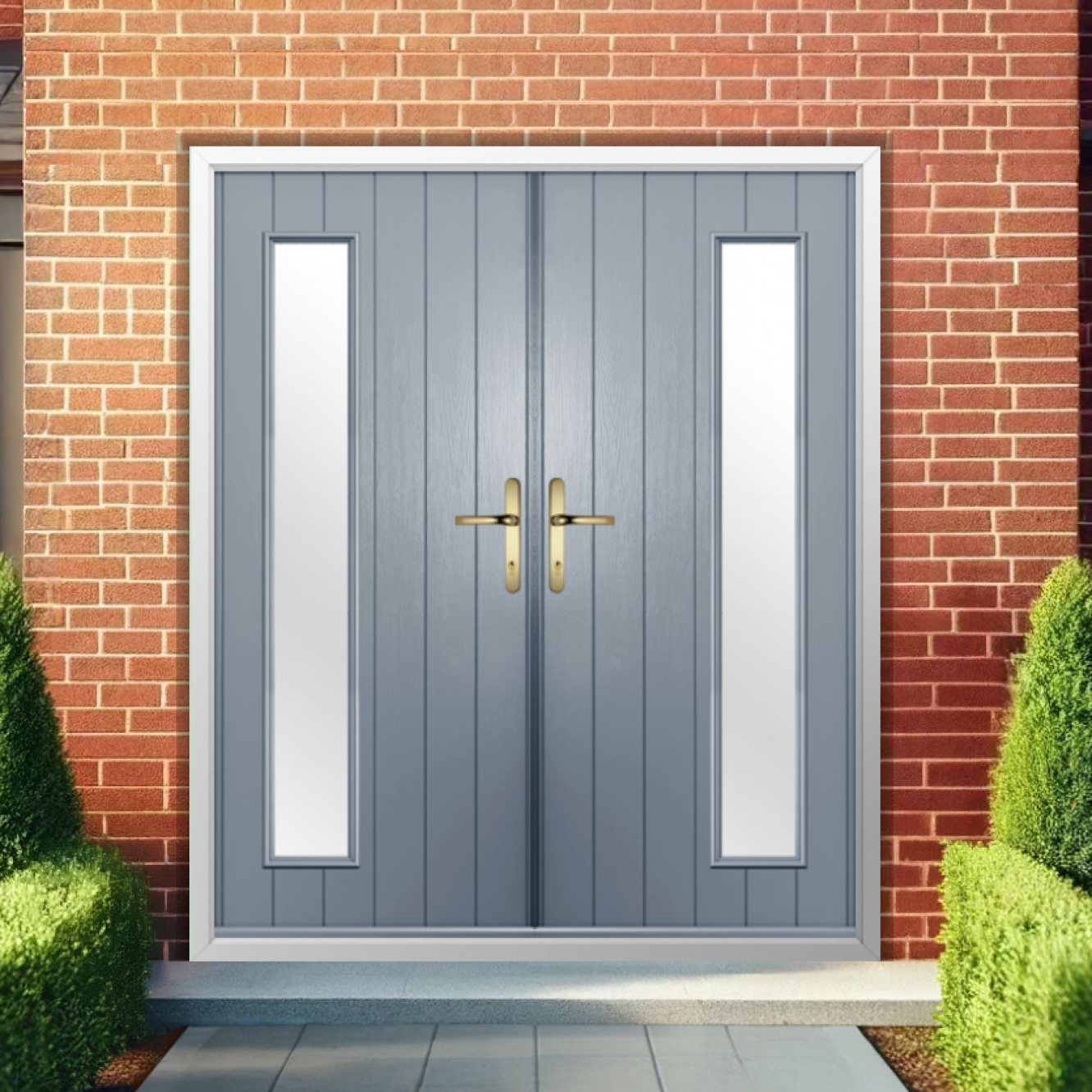 Solidor Brescia Composite French Door In French Grey Image