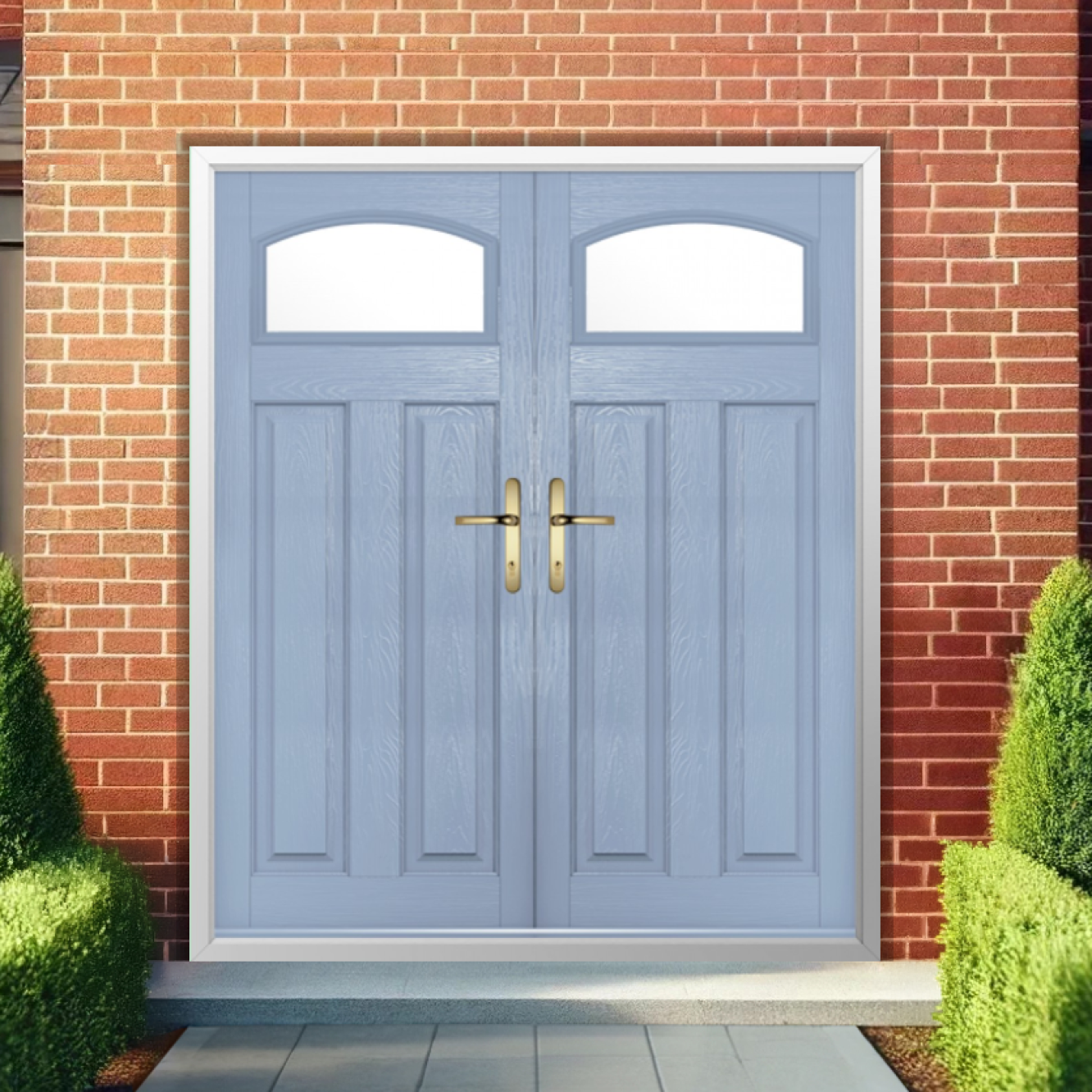 Solidor London Composite French Door In Duck Egg Blue Image