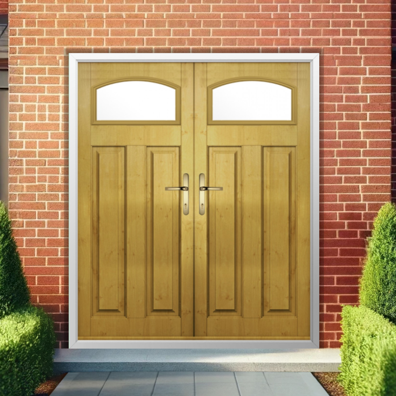 Solidor London Composite French Door In Irish Oak Image
