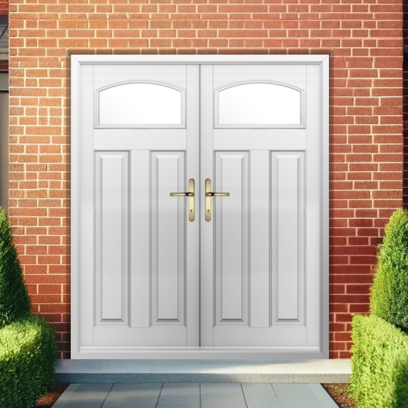 Solidor London Composite French Door In Foiled White Image