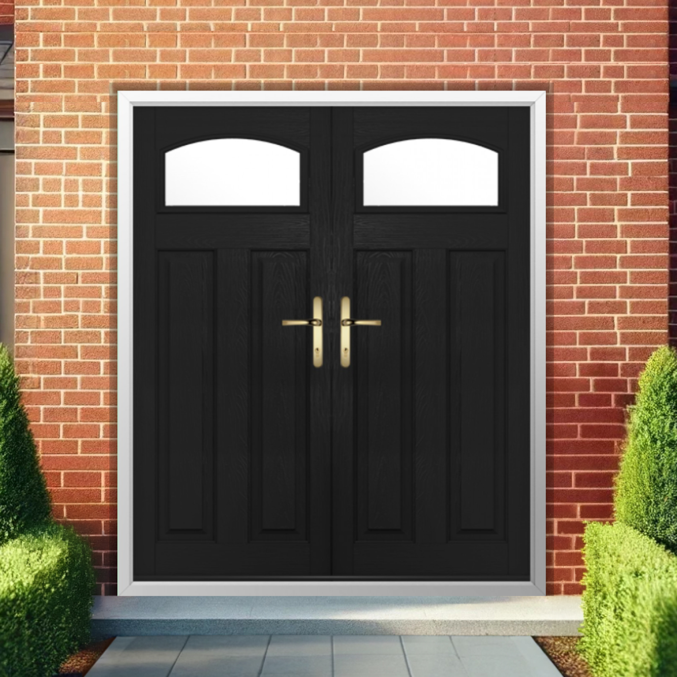 Solidor London Composite French Door In Black Image