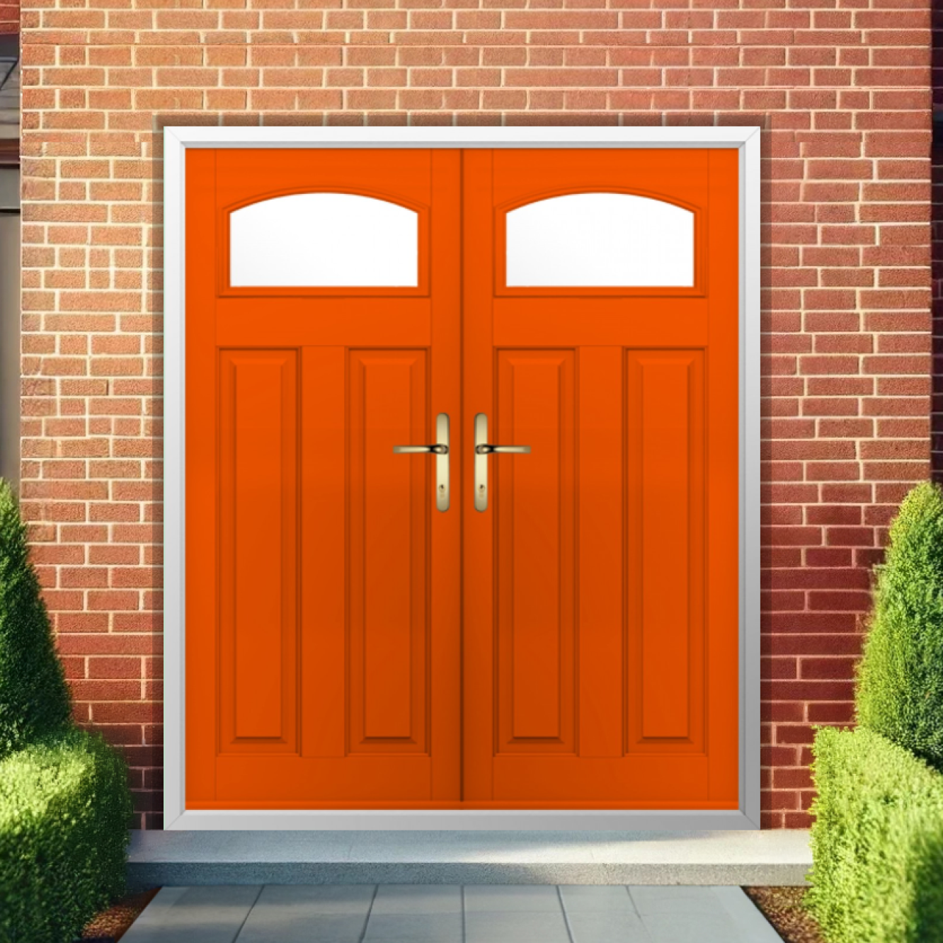 Solidor London Composite French Door In Tangerine Image