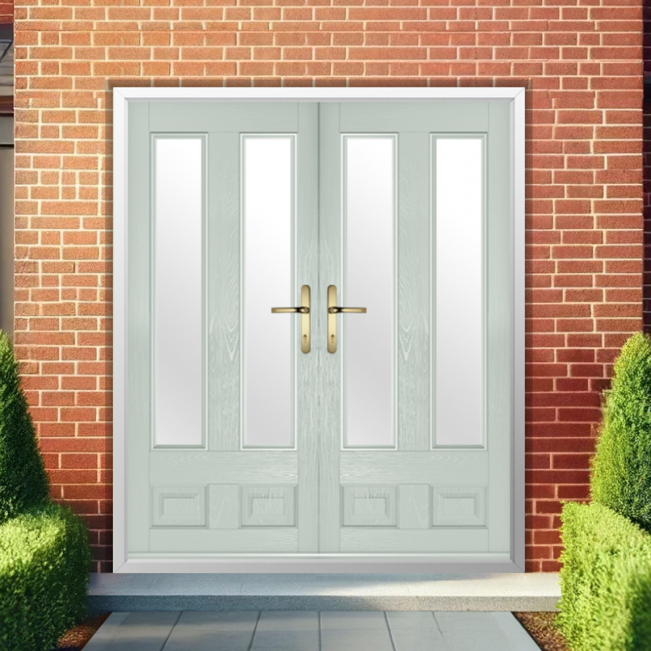 Solidor Edinburgh 2 Composite French Door In Painswick Image