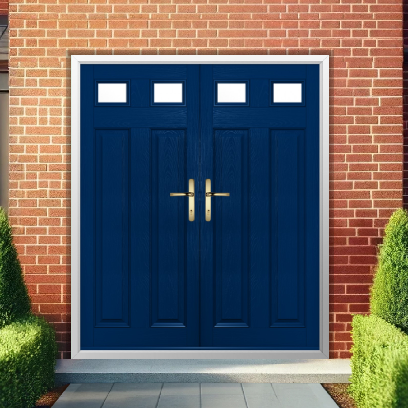 Solidor Berkley 2 Composite French Door In Blue Image