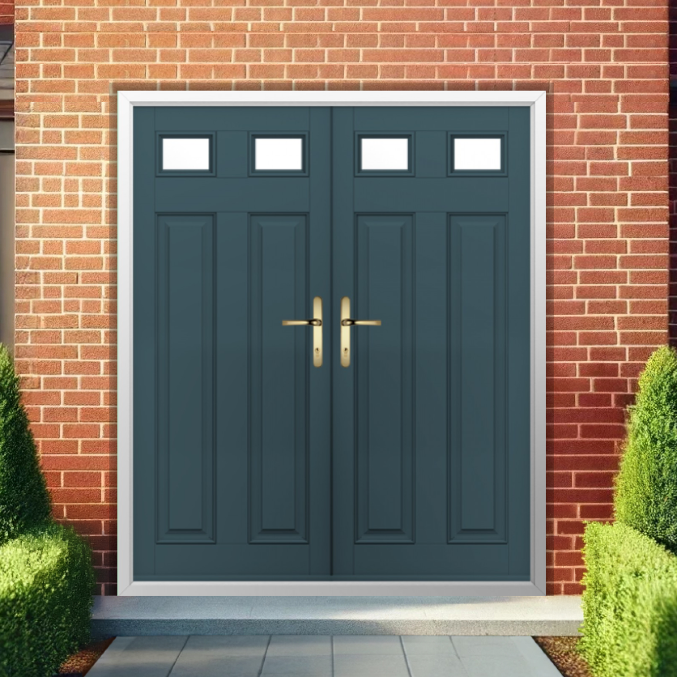 Solidor Berkley 2 Composite French Door In Midnight Grey Image