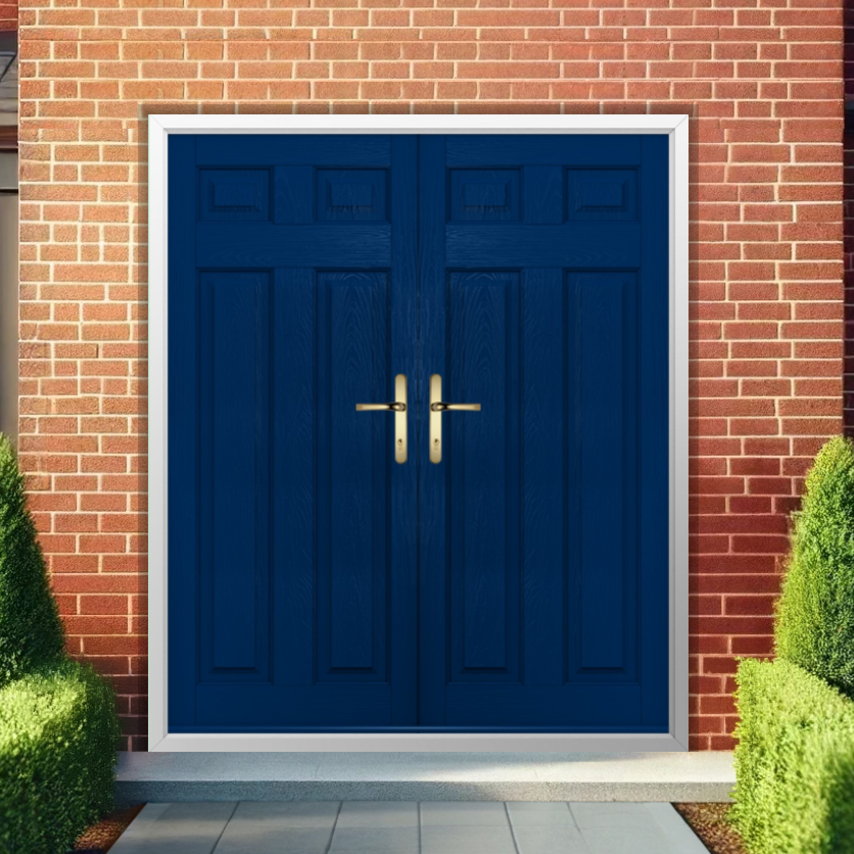 Solidor Berkley Solid Composite French Door In Blue Large
                        Image