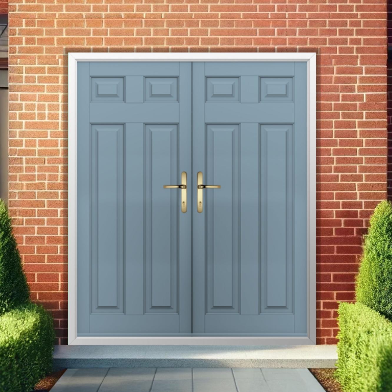 Solidor Berkley Solid Composite French Door In Twilight Grey Image