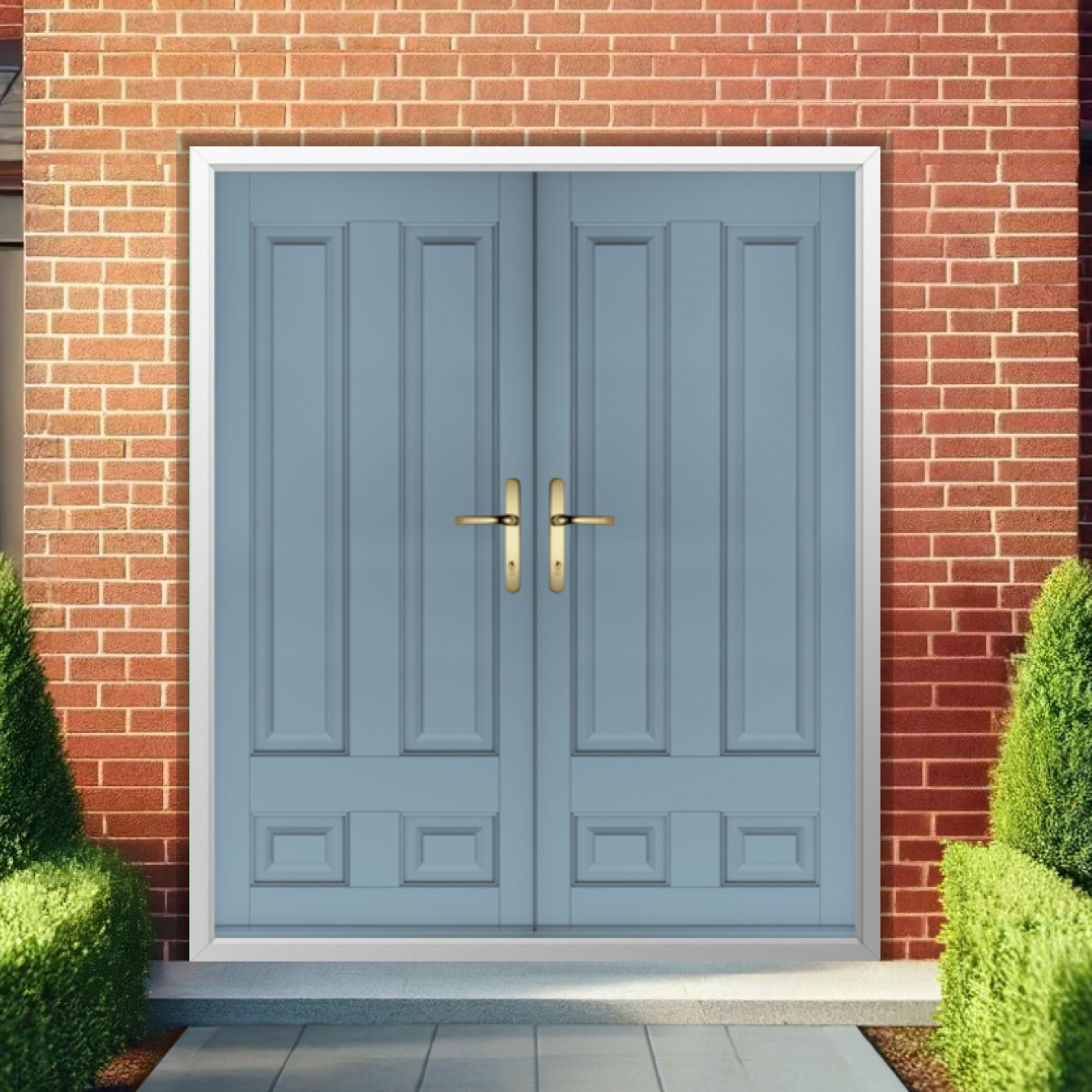Solidor Edinburgh Solid Composite French Door In Twilight Grey Image