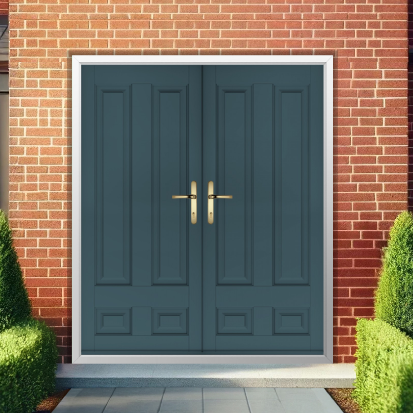 Solidor Edinburgh Solid Composite French Door In Midnight Grey Image