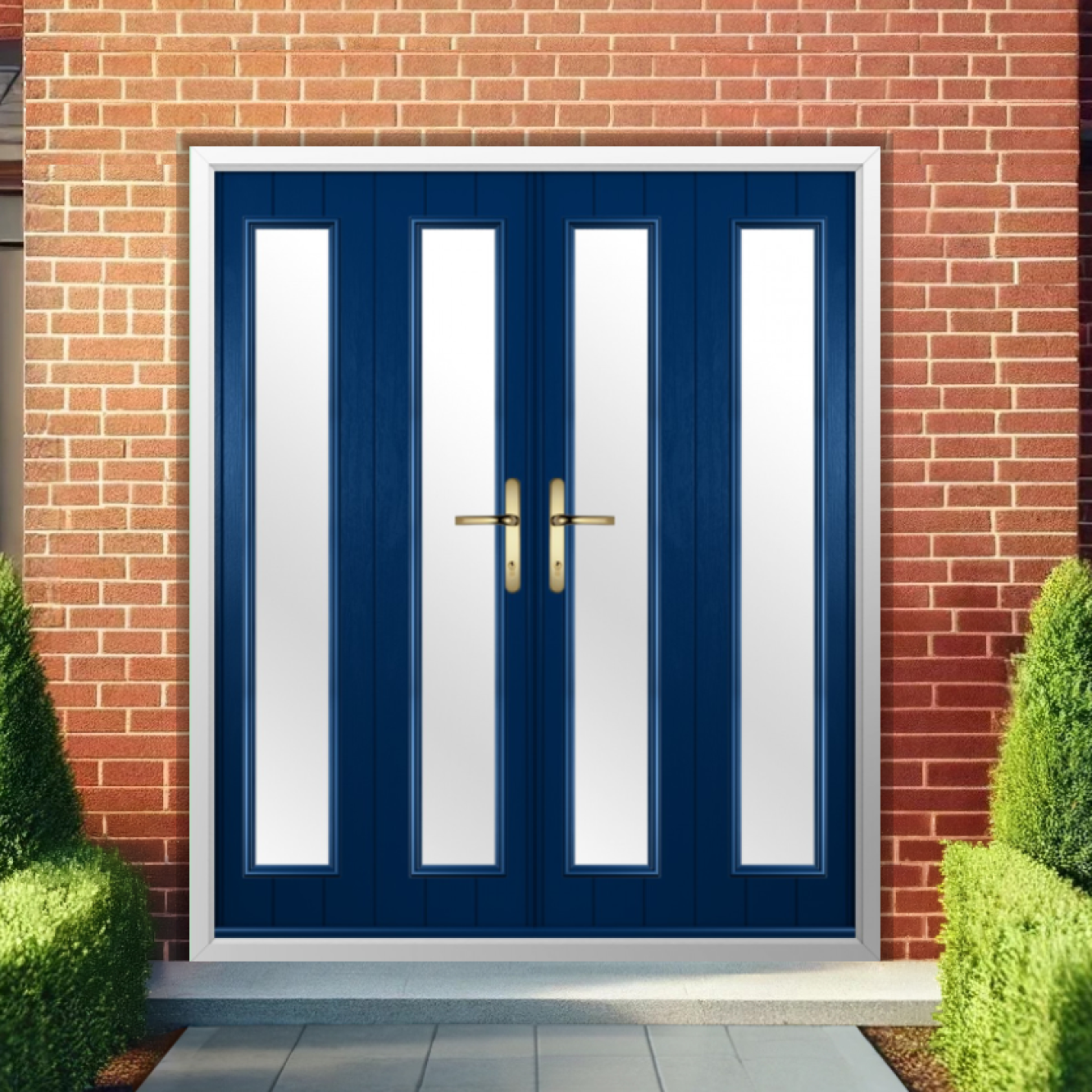 Solidor Venice Composite French Door In Blue Image