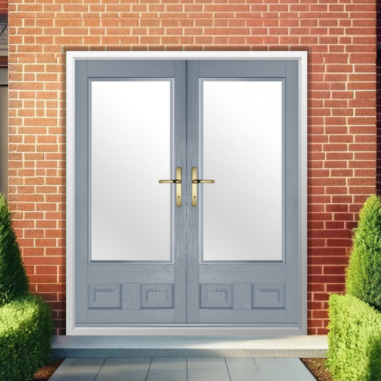 Solidor Alnwick Composite French Door In French Grey Image