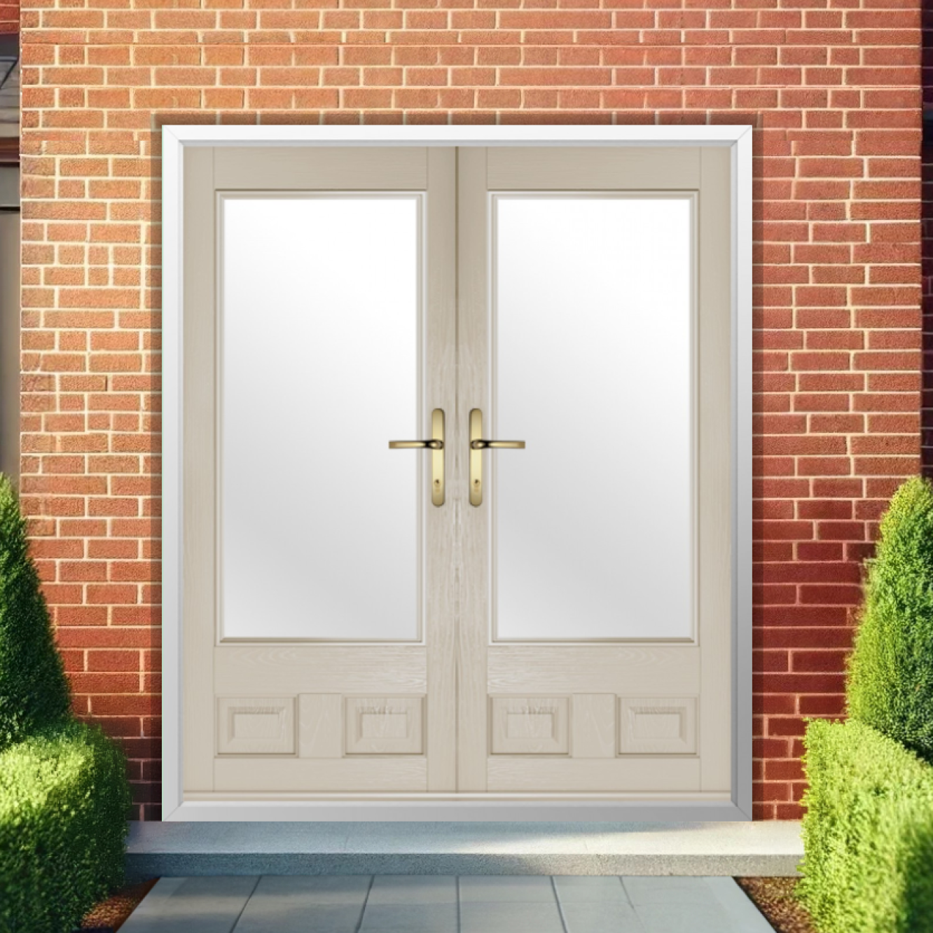 Solidor Alnwick Composite French Door In Cream Image
