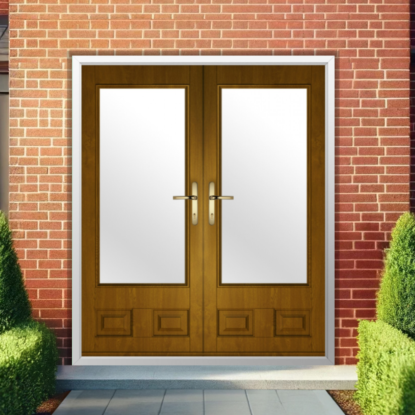 Solidor Alnwick Composite French Door In Oak Image