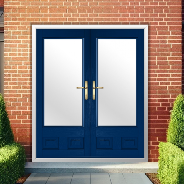 Solidor Alnwick Composite French Door In Blue Thumbnail