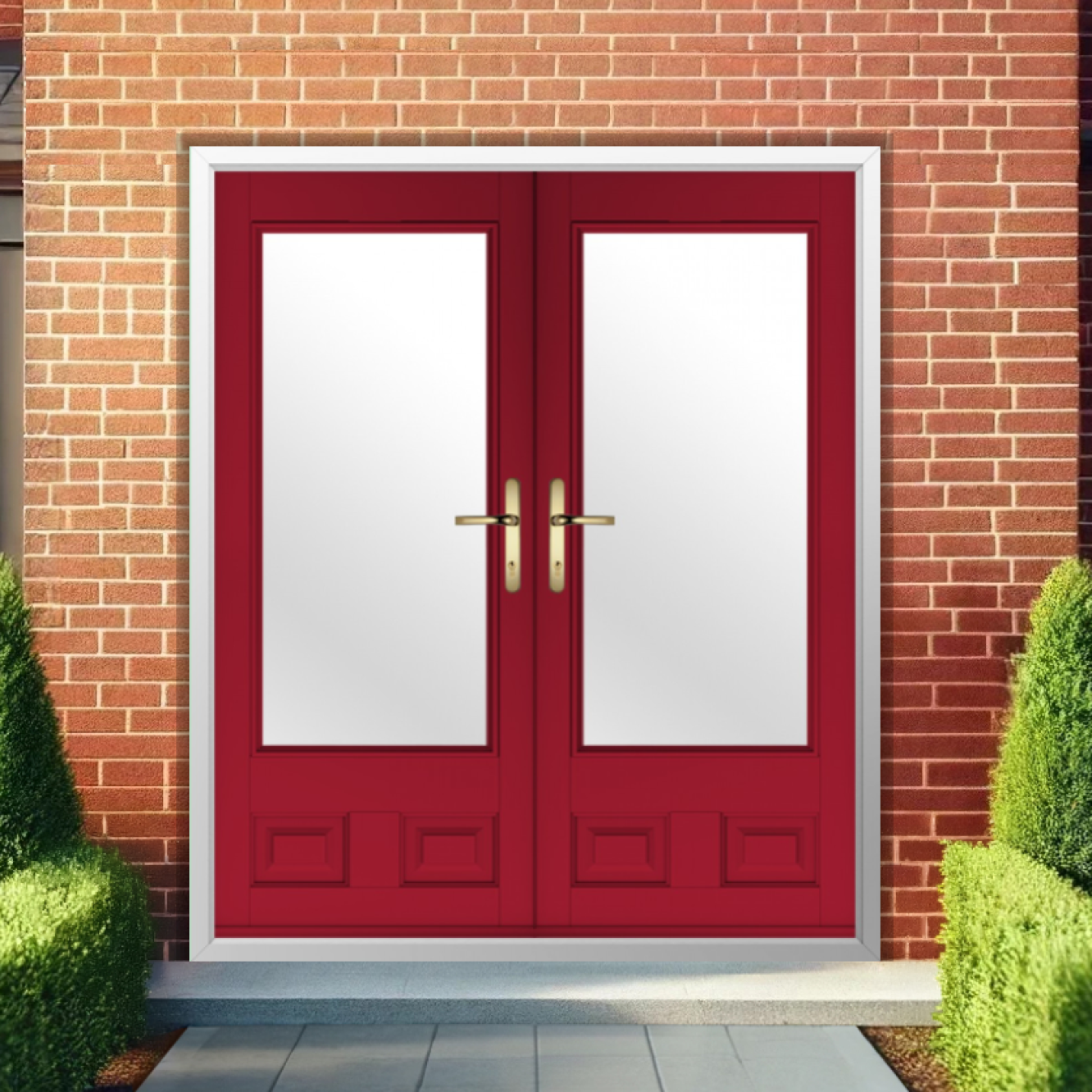 Solidor Alnwick Composite French Door In Ruby Red Image