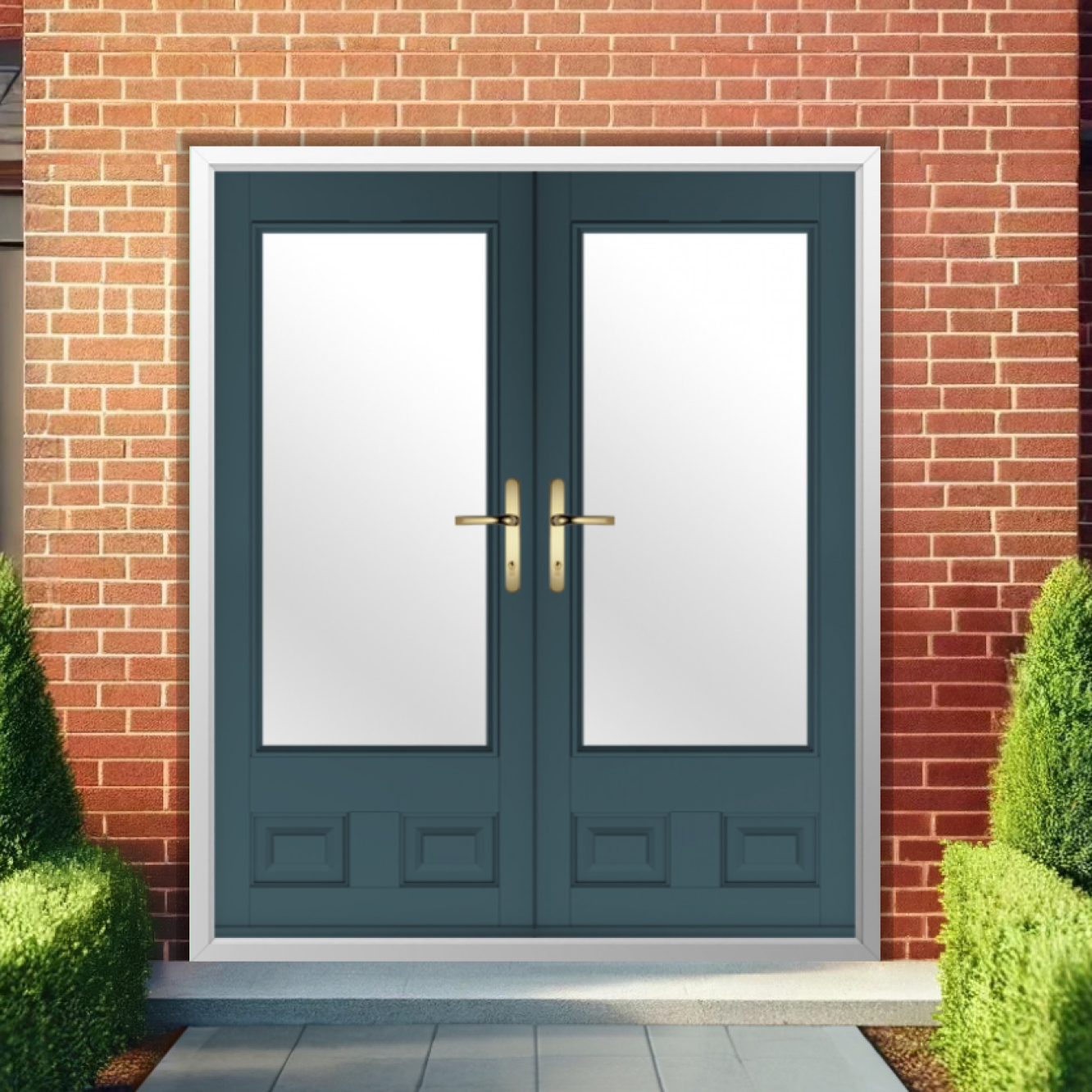 Solidor Alnwick Composite French Door In Midnight Grey Image