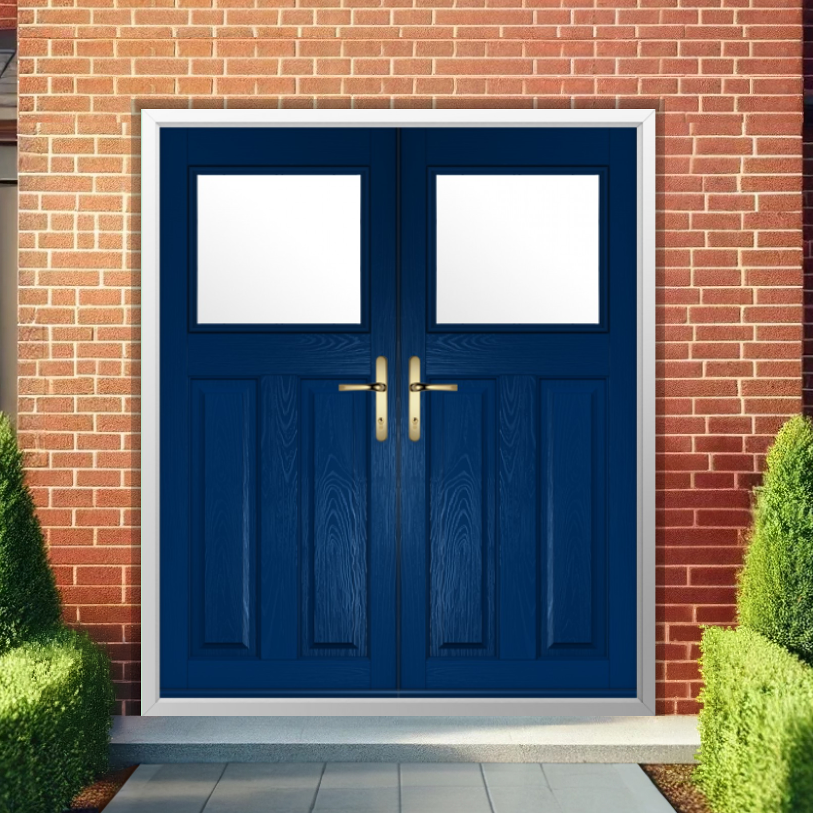 Solidor Sterling Composite French Door In Blue Large
                        Image