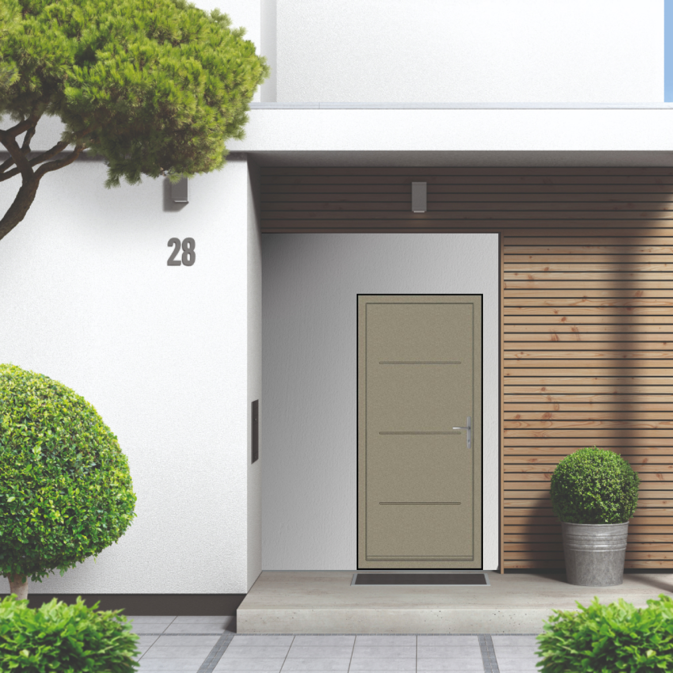 Smart Signature Millbrook Aluminium Composite Door In Sand Image