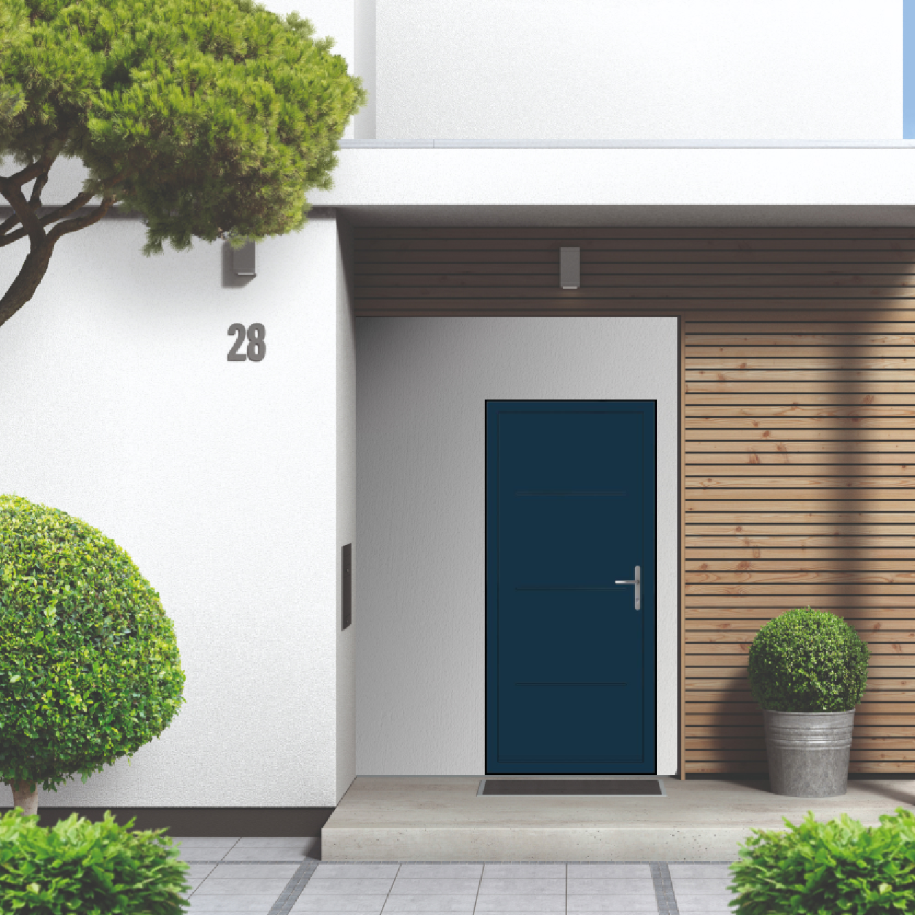 Smart Signature Millbrook Aluminium Composite Door In Sapphire Blue Image
