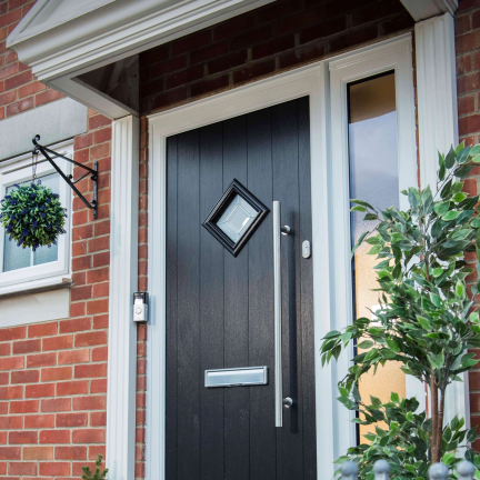 Comp Door Aston Solid Composite Door In White