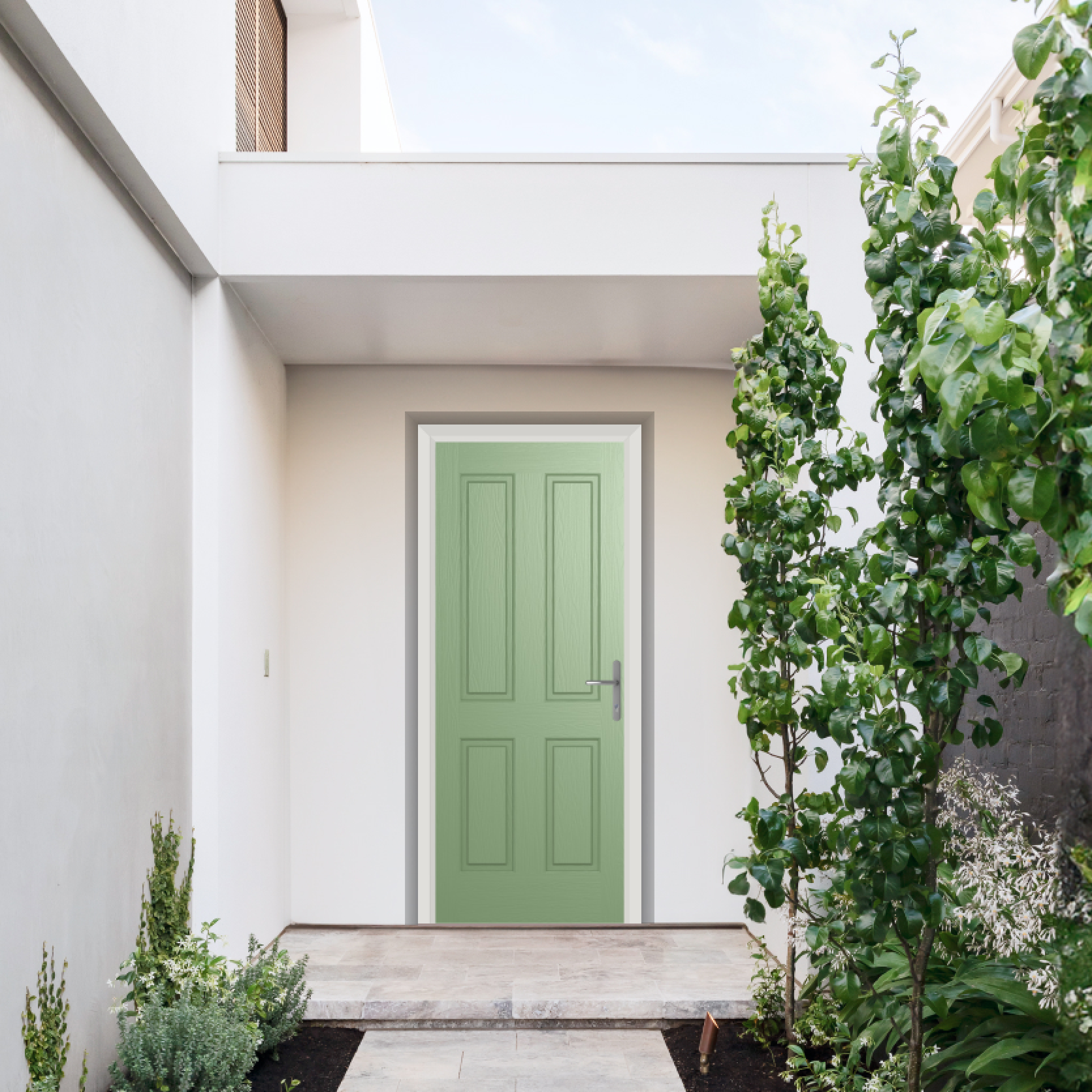 Comp Door Whitmore Solid Composite Door In Chartwell Green Large
                        Image