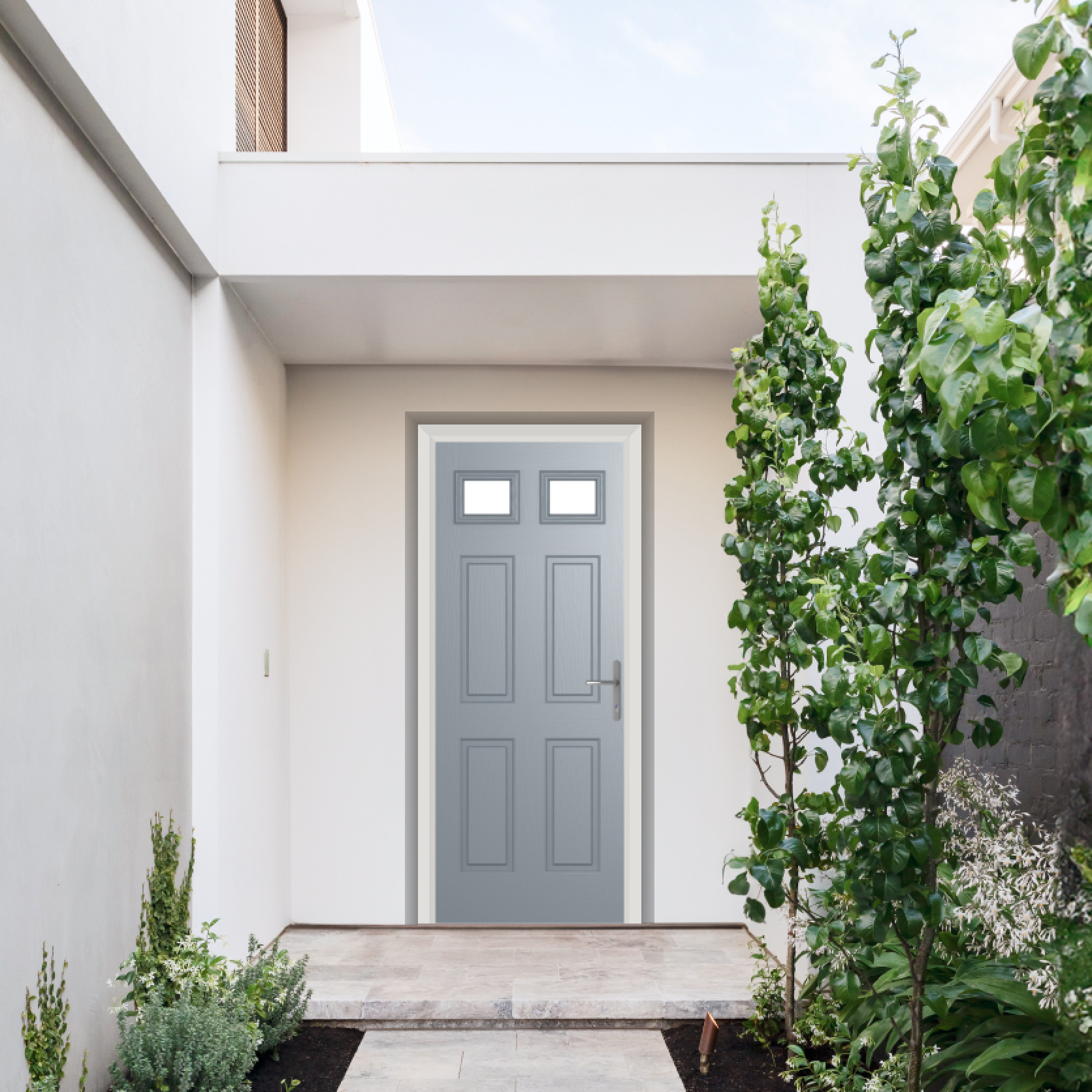 Comp Door Middleton Glazed 2 Composite Door In French Grey Large
                        Image