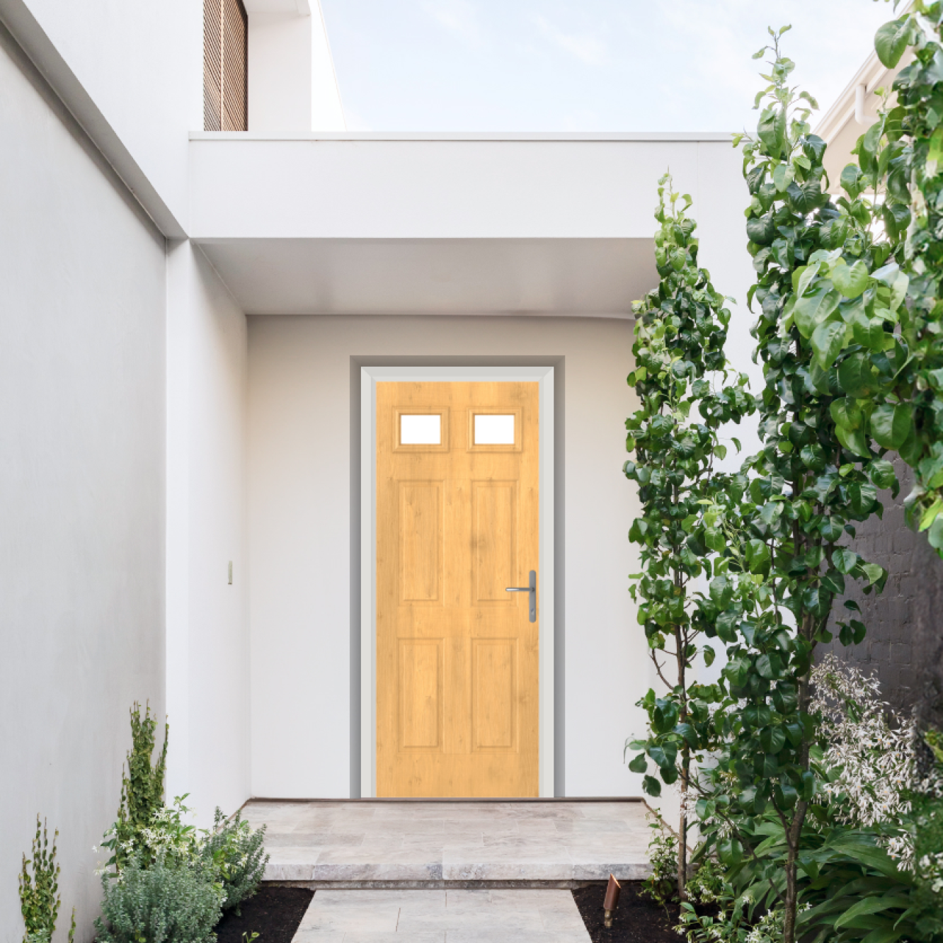 Comp Door Middleton Glazed 2 Composite Door In Irish Oak Image