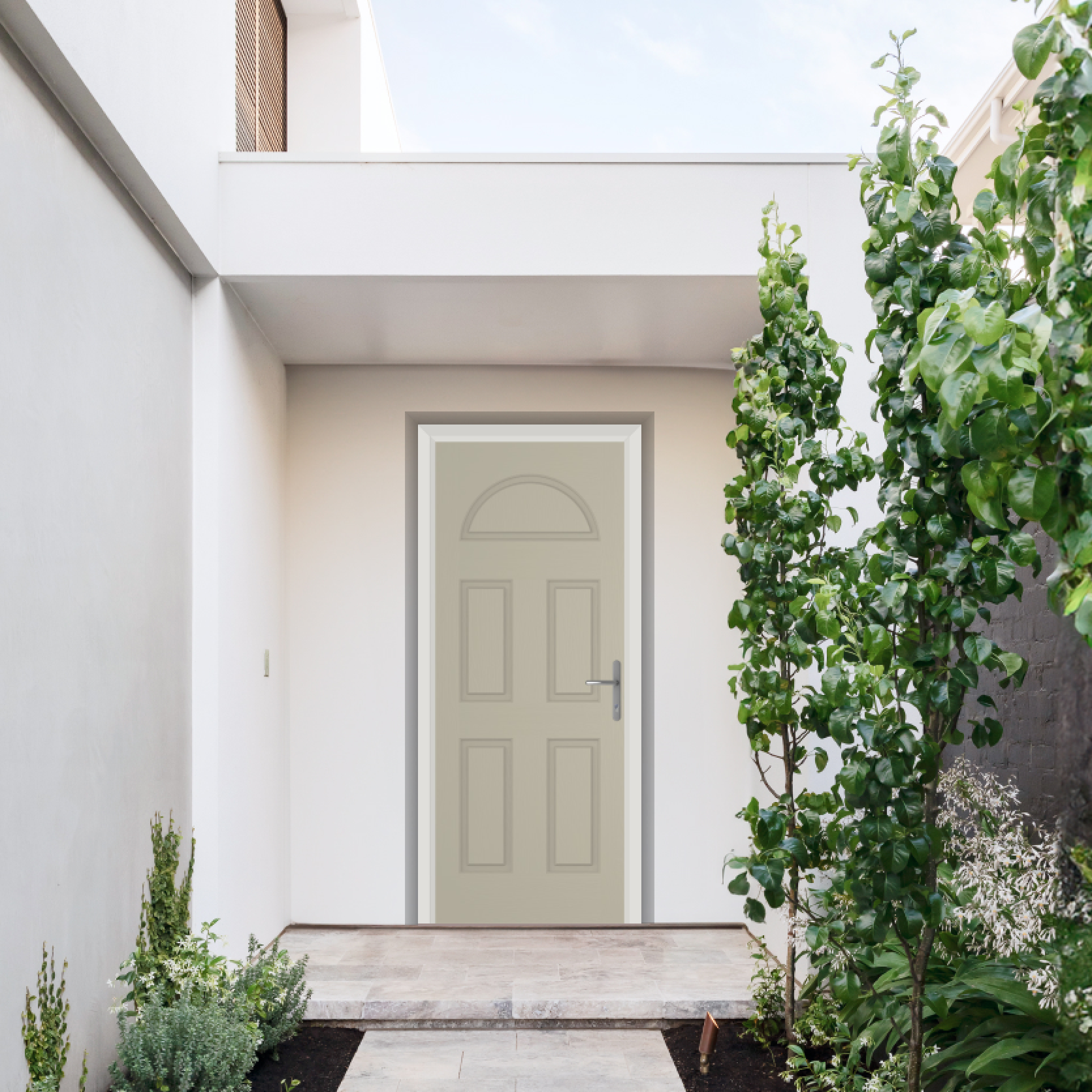 Comp Door Winslow Solid Composite Door In Pebble Grey Large
                        Image