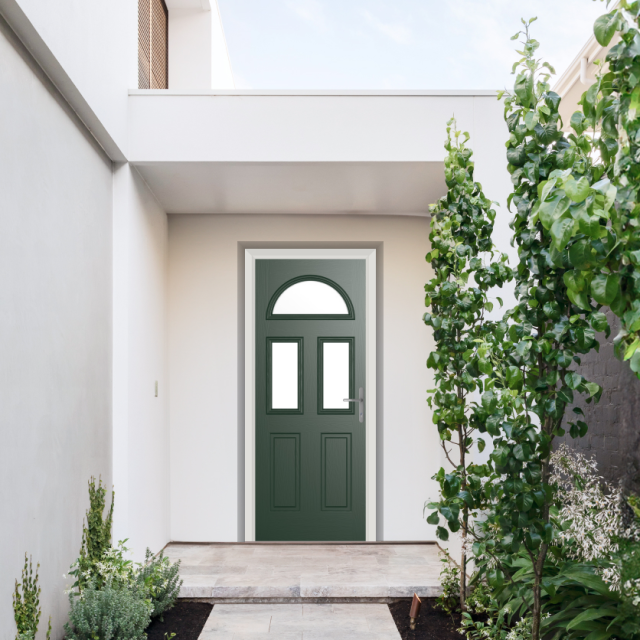 Comp Door Winslow 3 Composite Door In Green Thumbnail