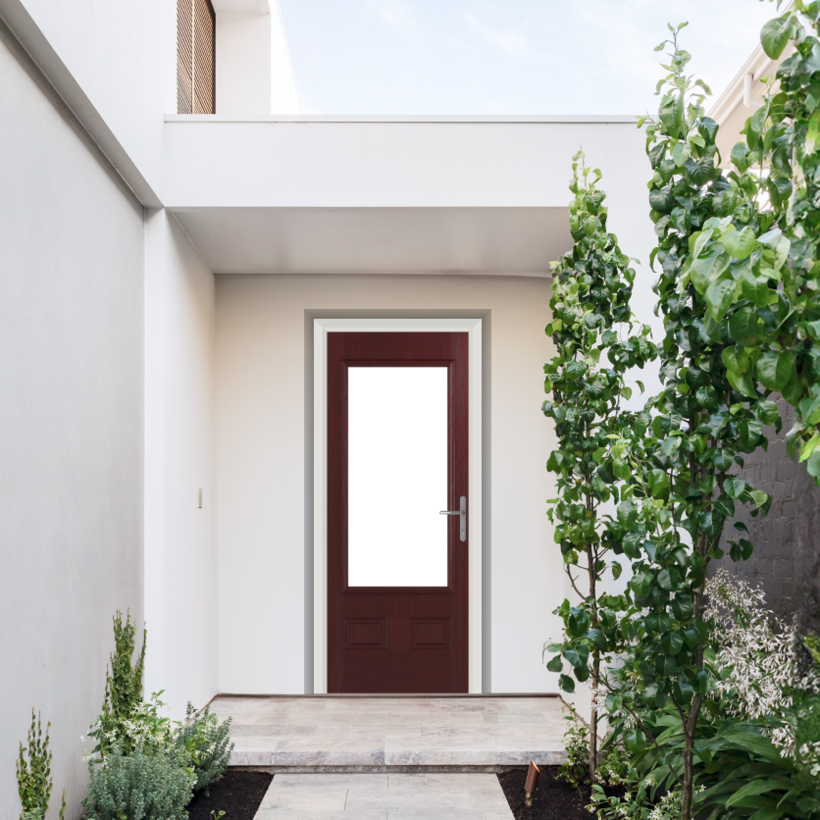 Comp Door Walcot Composite Door In Rosewood Large
                        Image