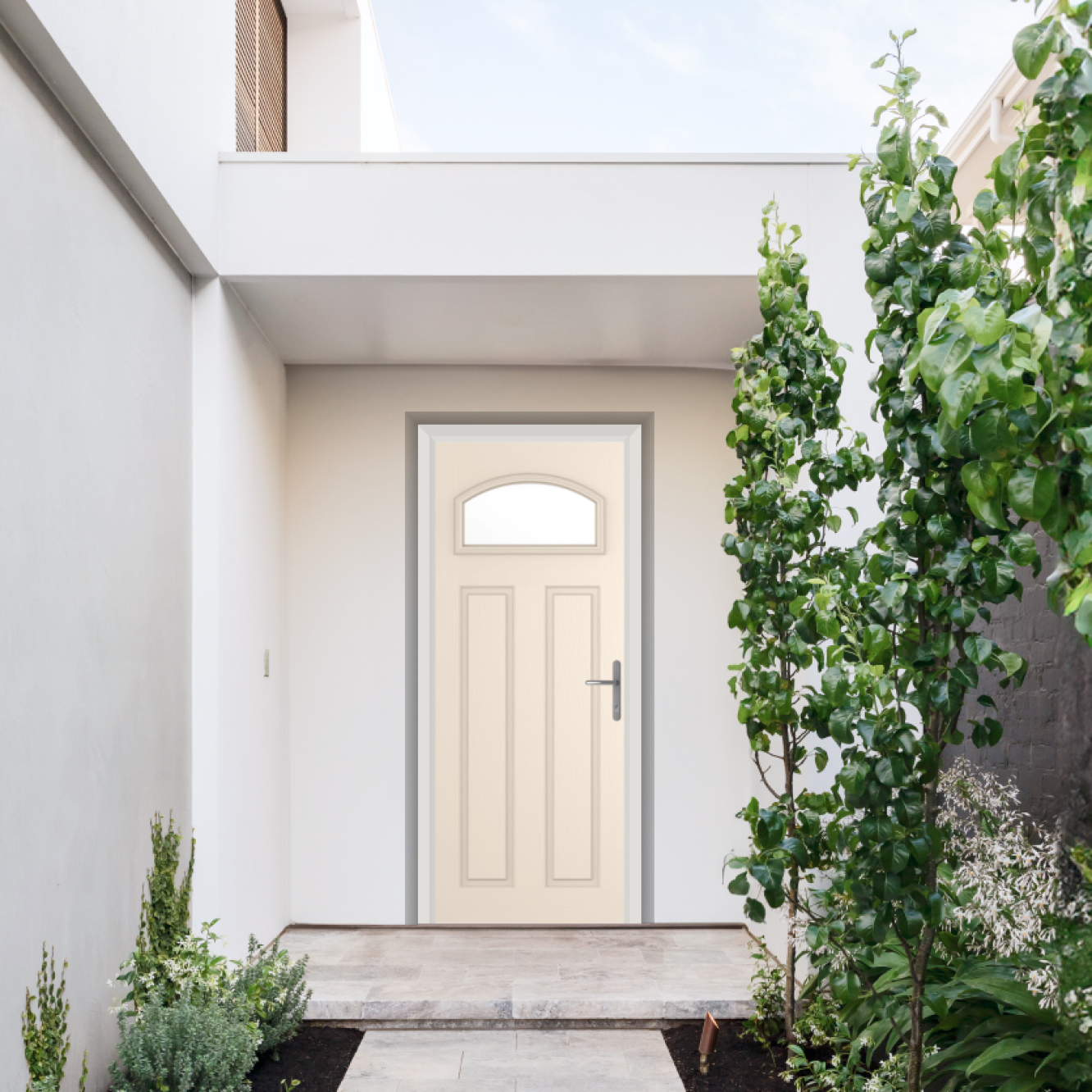 Comp Door Harlington Composite Door In Cream Image