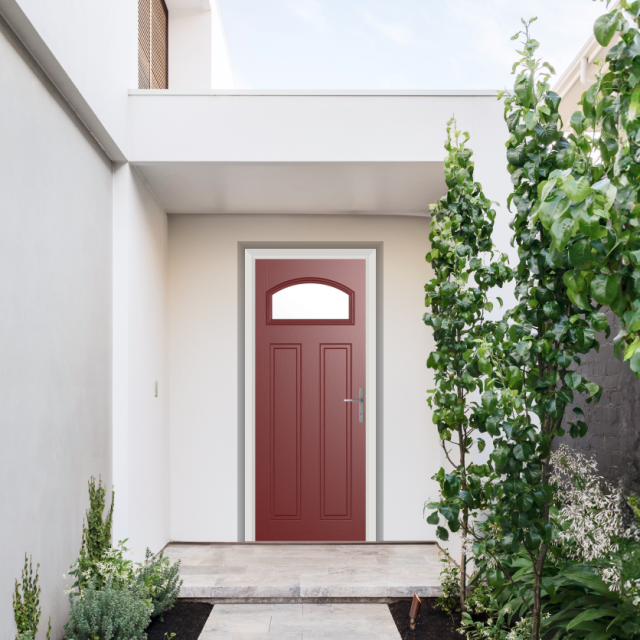 Comp Door Harlington Composite Door In Red Thumbnail