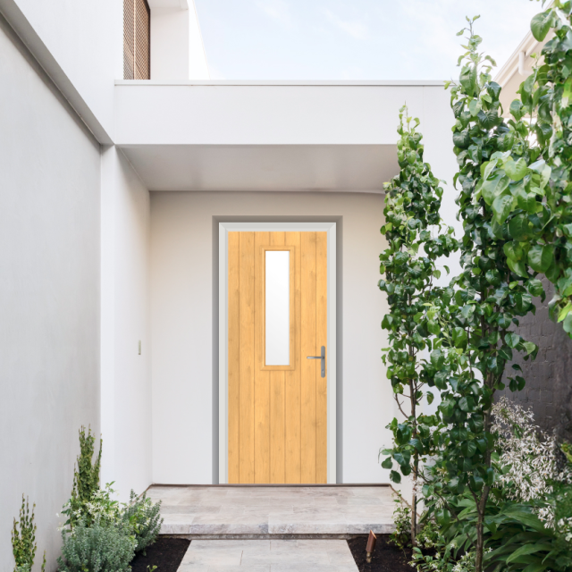 Comp Door Mowbray Composite Door In Irish Oak Thumbnail