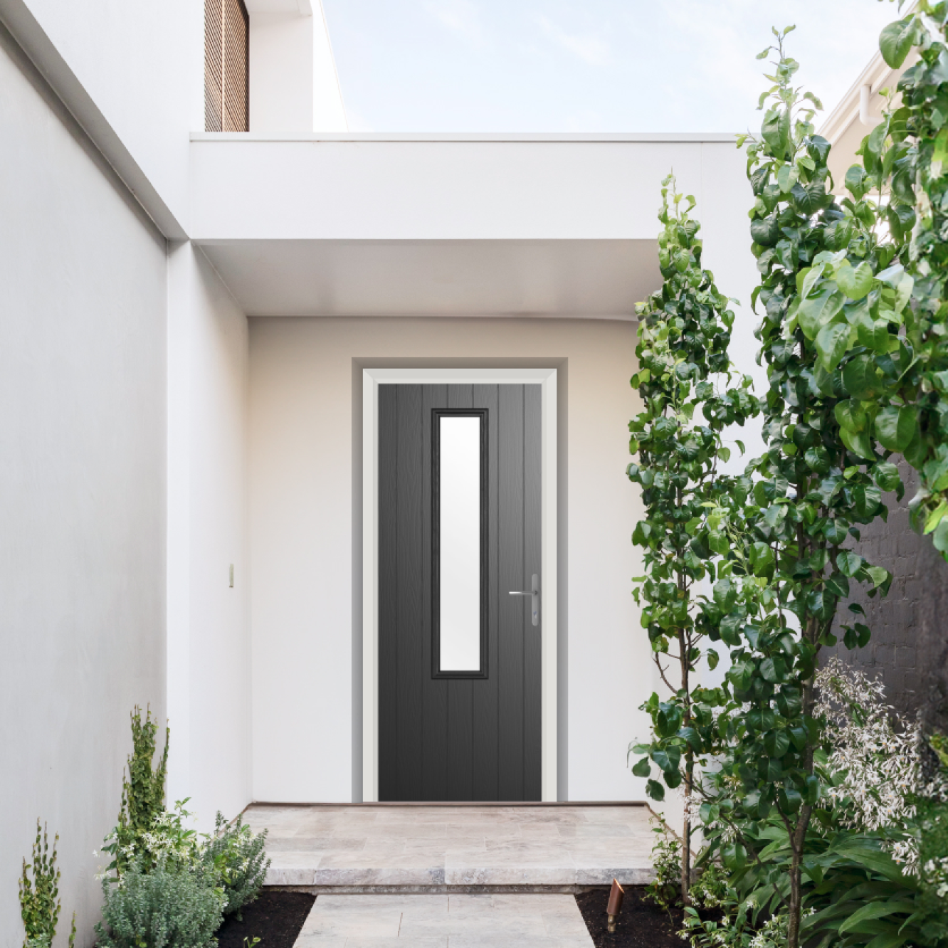 Comp Door Abercorn Composite Door In Black Image