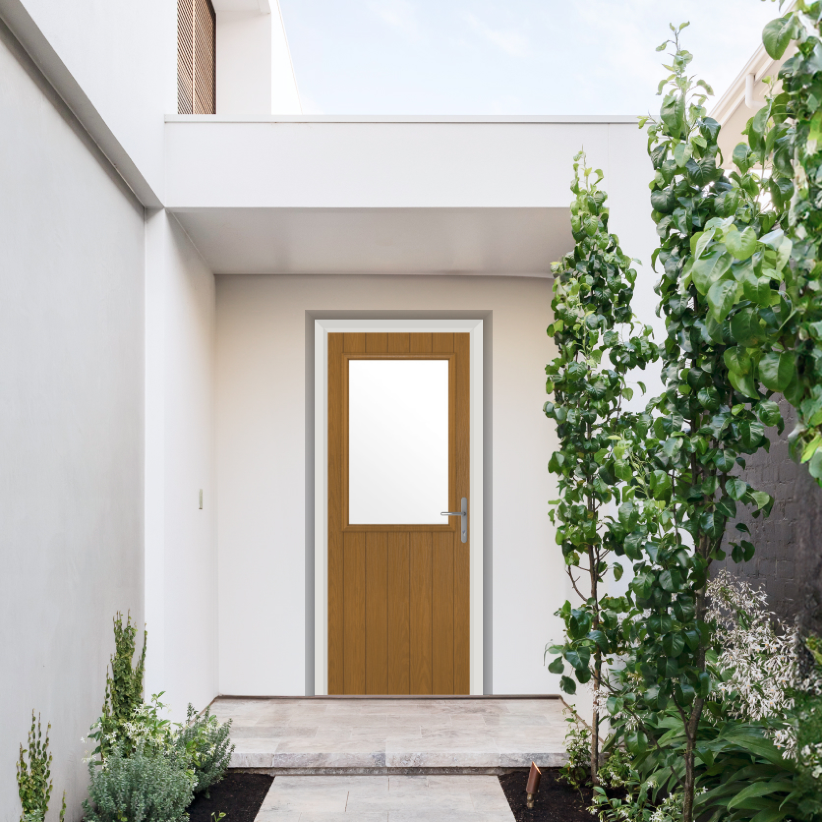 Comp Door Clifton Composite Door In Oak Large
                        Image