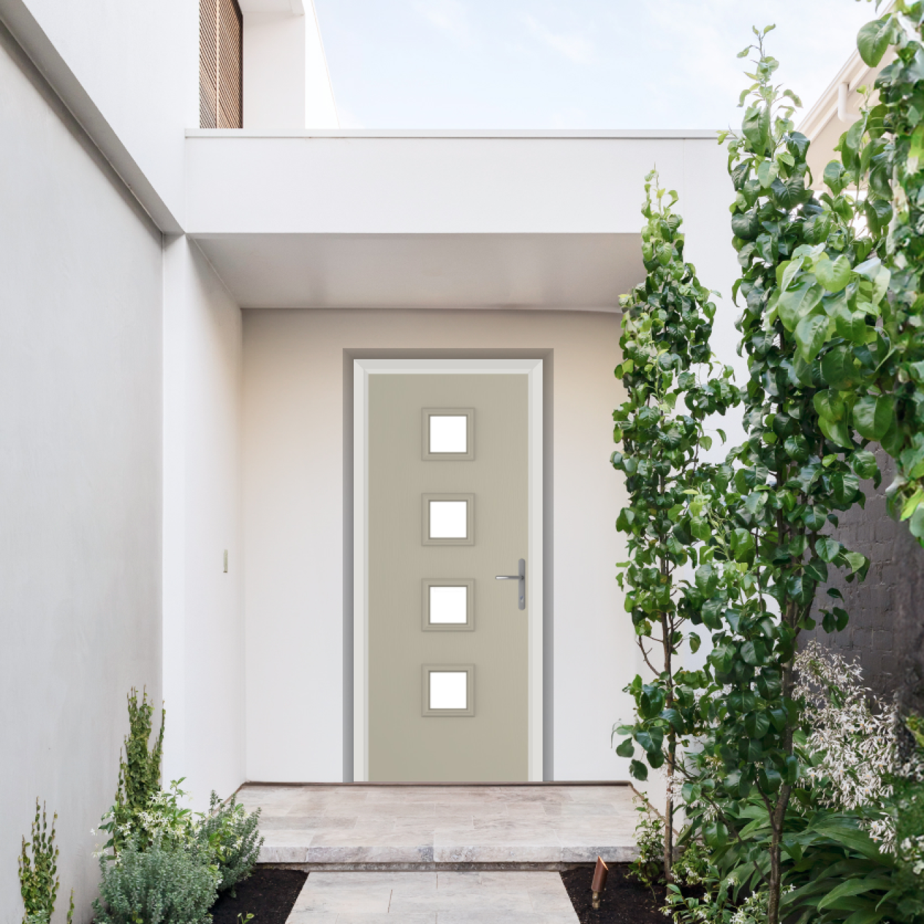 Comp Door Hamilton Composite Door In Pebble Grey Image