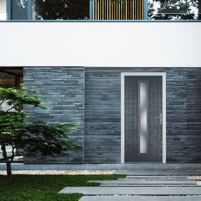 Door Stop Cottage Long (59) Composite Contemporary Door In Grey Thumbnail
