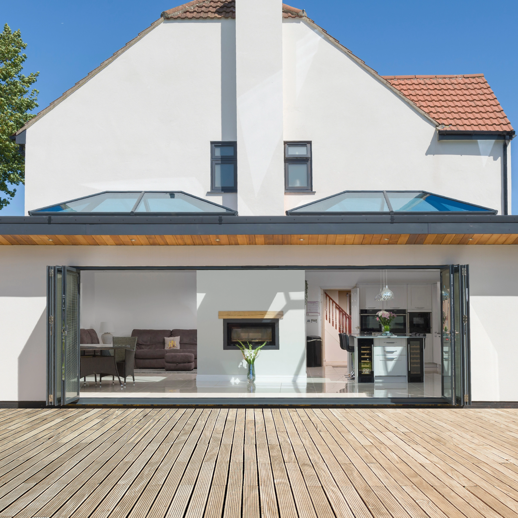 Korniche Roof Lantern In White (Ral 9910G) - (850mm x 850mm) Large
                        Image