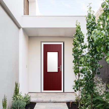 Comp Door Clifton Composite Door In Red