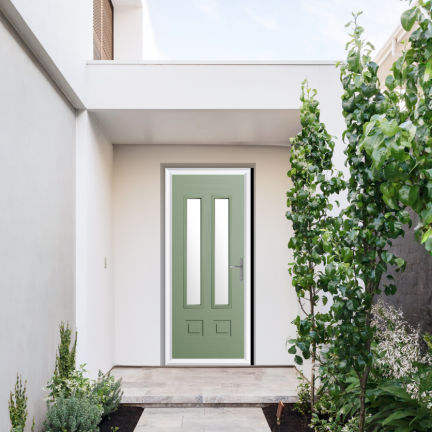 Comp Door Aston Glazed 2 Composite Door In Chartwell Green