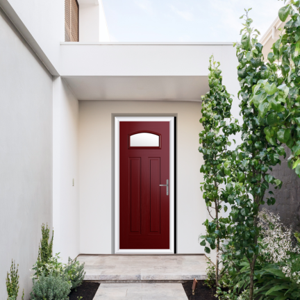 Comp Door Harlington Composite Door In Red