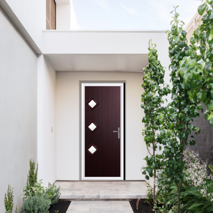 Comp Door Richmond Composite Door In Rosewood