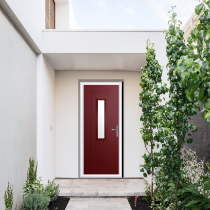 Comp Door Derry Composite Door In Red