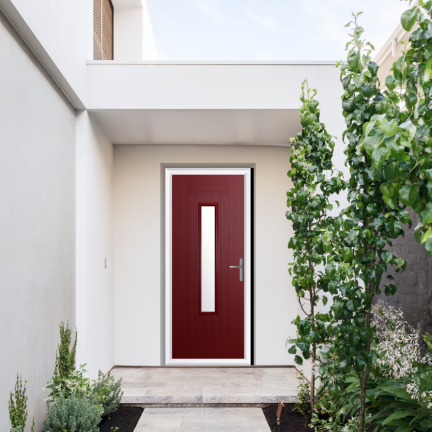 Comp Door Hexham Composite Door In Red