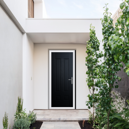 Comp Door Aston Solid Composite Door In Black