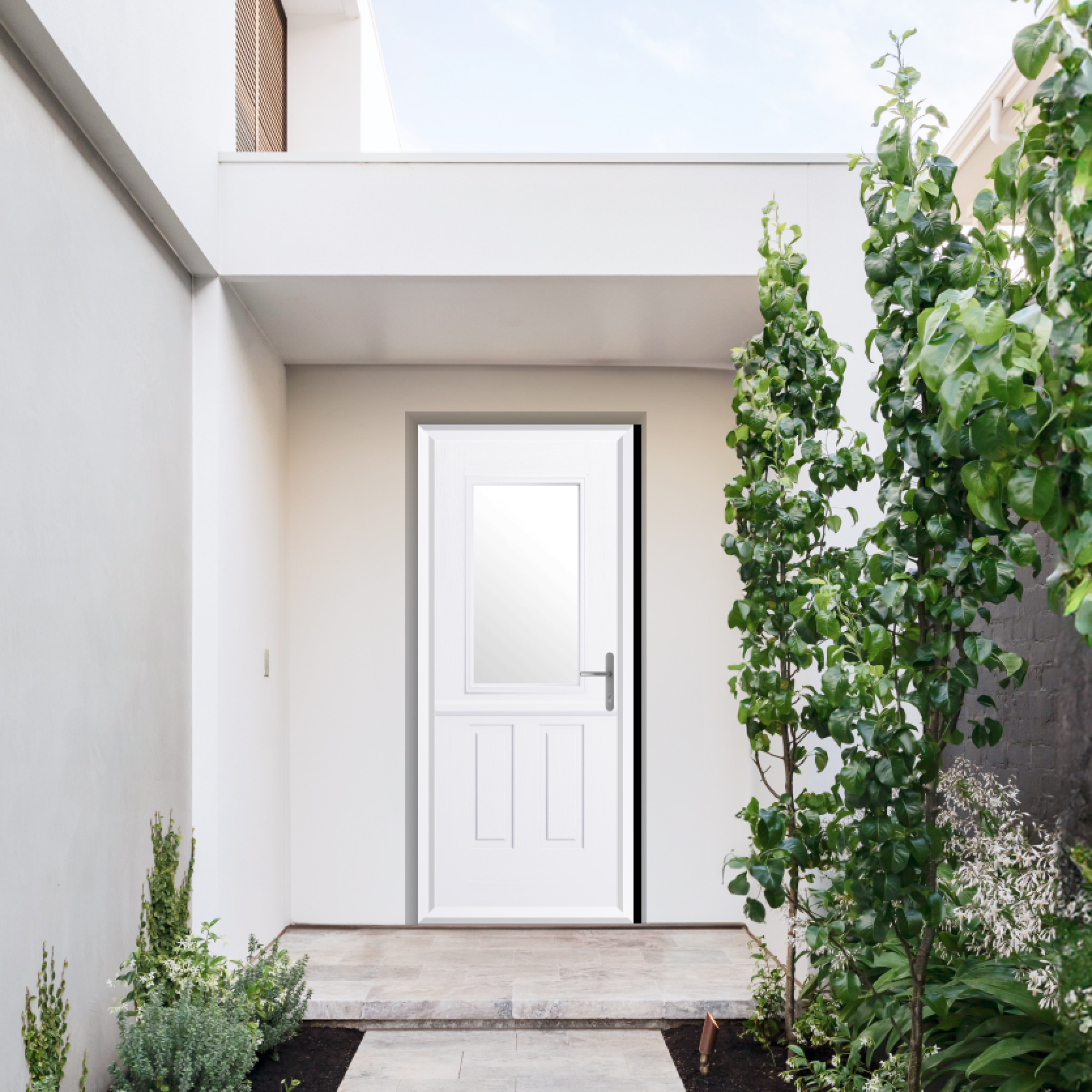 Comp Door Buxton Composite Stable Door In White Large
                        Image