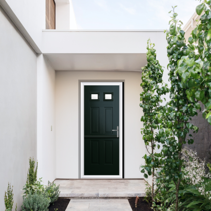 Comp Door Middleton Glazed 2 Composite Stable Door In Green